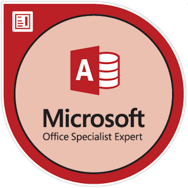 Microsoft Access Expert Badge